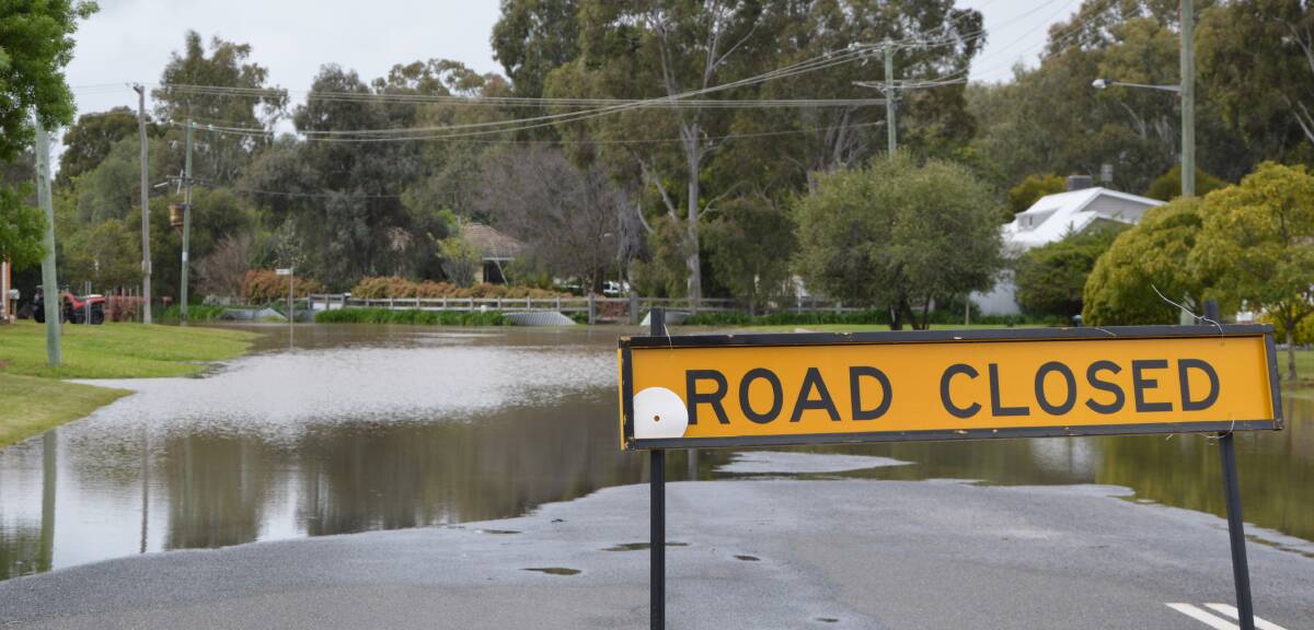 As well as flooded streets, Forbes may be cut off from the Newell Highway for six weeks due to flooding.