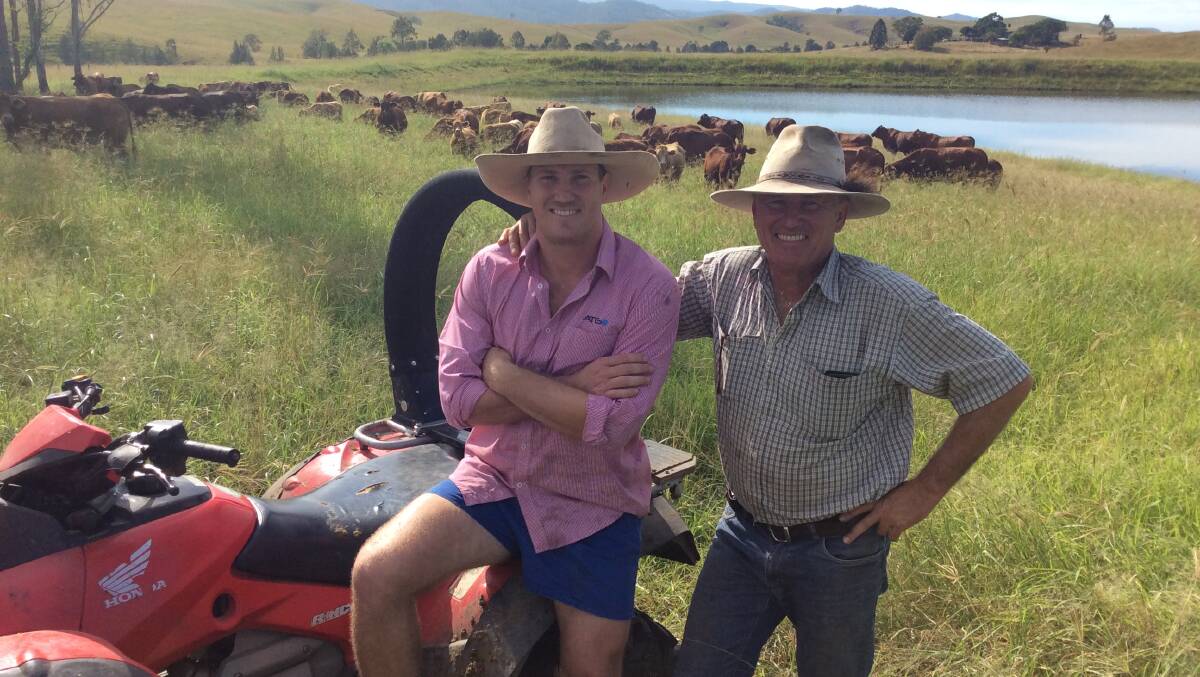 Lachlan and Gerard Frisby, Kilcoy, have 50 steers and 60 heifers ready for Toogoolawah. 