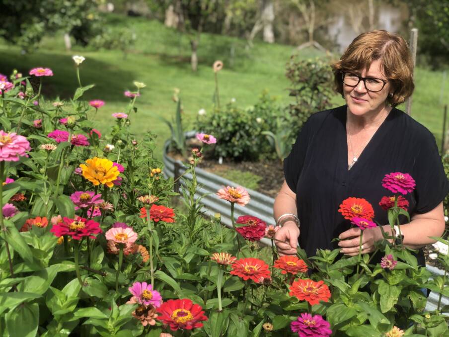 Leanne Davis from Ellerslie Flowers in Kempsey started her own flower farm on her family beef property as the pandemic saw a shortage of imported produce. Photo: Samantha Townsend