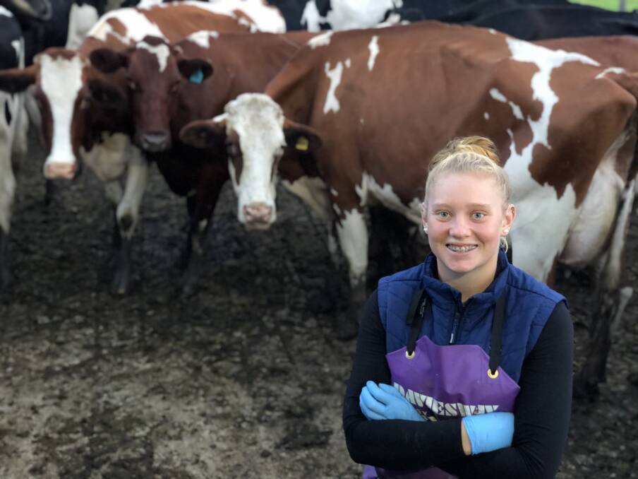 Rebecca Grant is among a growing number of young people who see agriculture as a pathway to a rewarding career. Photo: Samantha Townsend