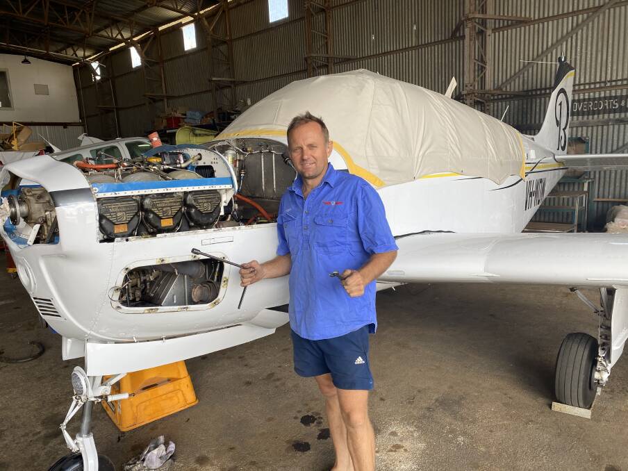Angus Catt is one of the youngest aviation mechanics in the country. Photo: Catt Aircraft Maintenance