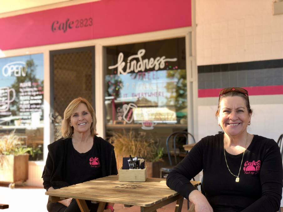 Cafe 2823 owners Dee Carney and Julie Berry started random acts of kindness in the form of a hot brew. Photos: Samantha Townsend