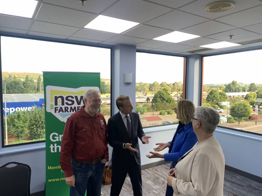 Shooters Fishers and Farmers' Robert Borsak; Environment Minister James Griffin; Greens' Sue Higginson and Shadow Environment Minister Penny Sharpe. Picture: NSW Farmers