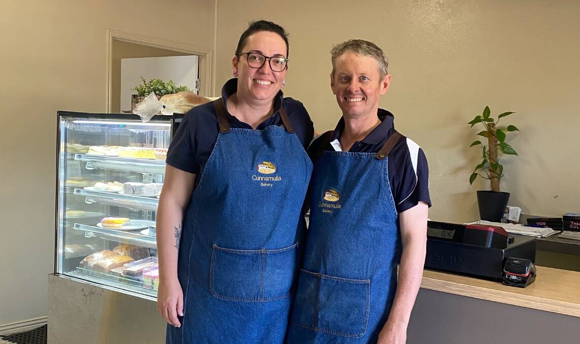 Cunnamulla Bakery owners Kate and Nick Land are going the extra mile to attract and keep staff. Picture: Supplied
