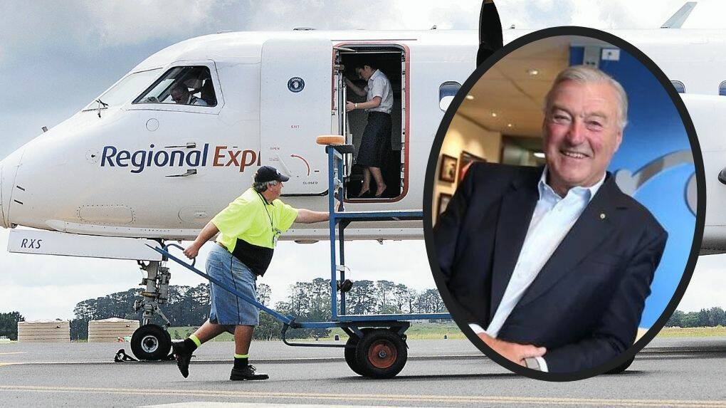 Regional Express deputy chairman John Sharp is hoping a large portion of the airline's fleet will be powered by electric motors within a decade. 