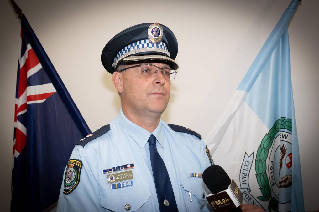 Oxley Police District Commander Detective Superintendent Bruce Grassick said the fatal crash was "tragic". Picture by Peter Hardin