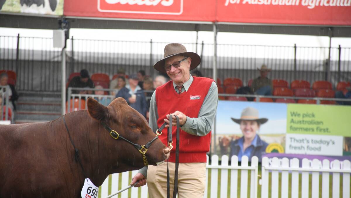 Ross Draper took home plenty of silverware in his 40th year showing Red Polls at the Sydney Royal show. Picture: Clare Adcock