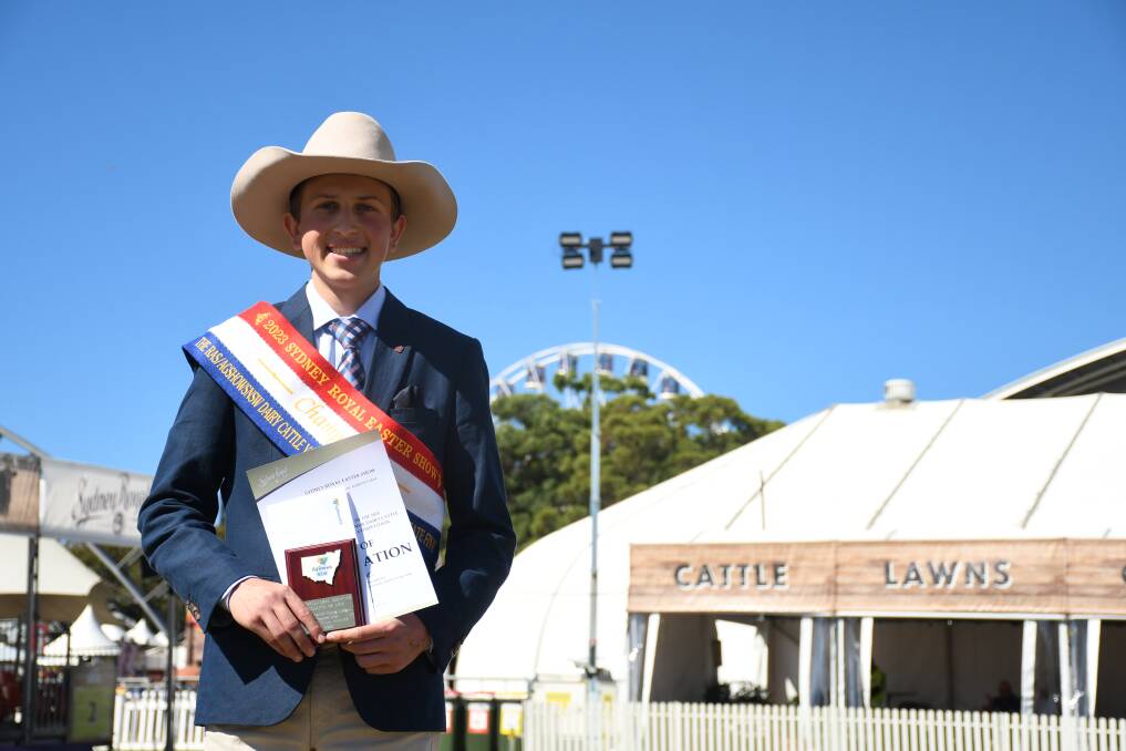 Camden's Macs Rubain topped the class in the young dairy judging at Sydney Royal. Picture: Clare Adcock