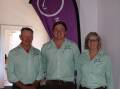 Craig, Jack, and Jenny Bradley, of New Armatree Border Leicesters, Armatree, at their recent industry forum in Dubbo.

