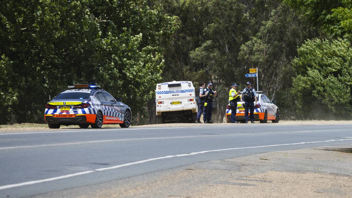 Emergency services attended the scene of a two-vehicle crash at North Wagga on Thursday. Pictures by Ash Smith