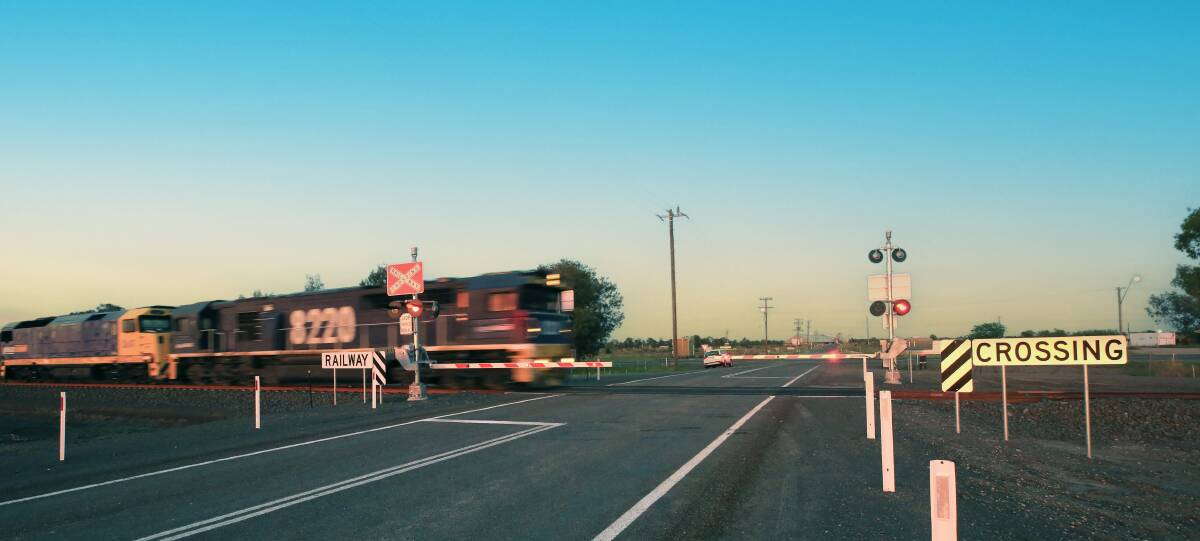The Gurley level crossing on the Newell Highway: The ARTC has opened for traffic an 83km stretch of the Inland Rail line between Moree and Narrabri. Photo: supplied
