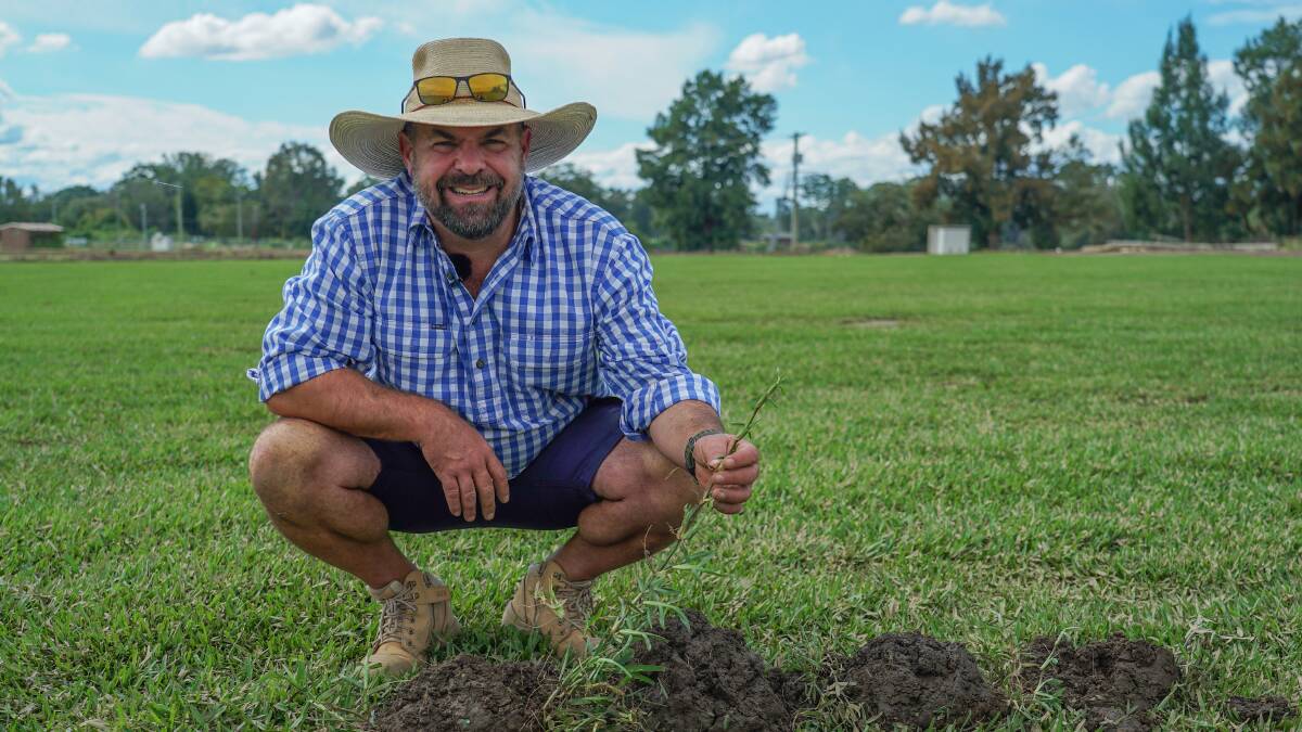 Peter Conasch, Land Culture Consulting, has been working on a project with Turf Australia to speed up flood recovery for turf farmers. Photo supplied by Turf Australia.