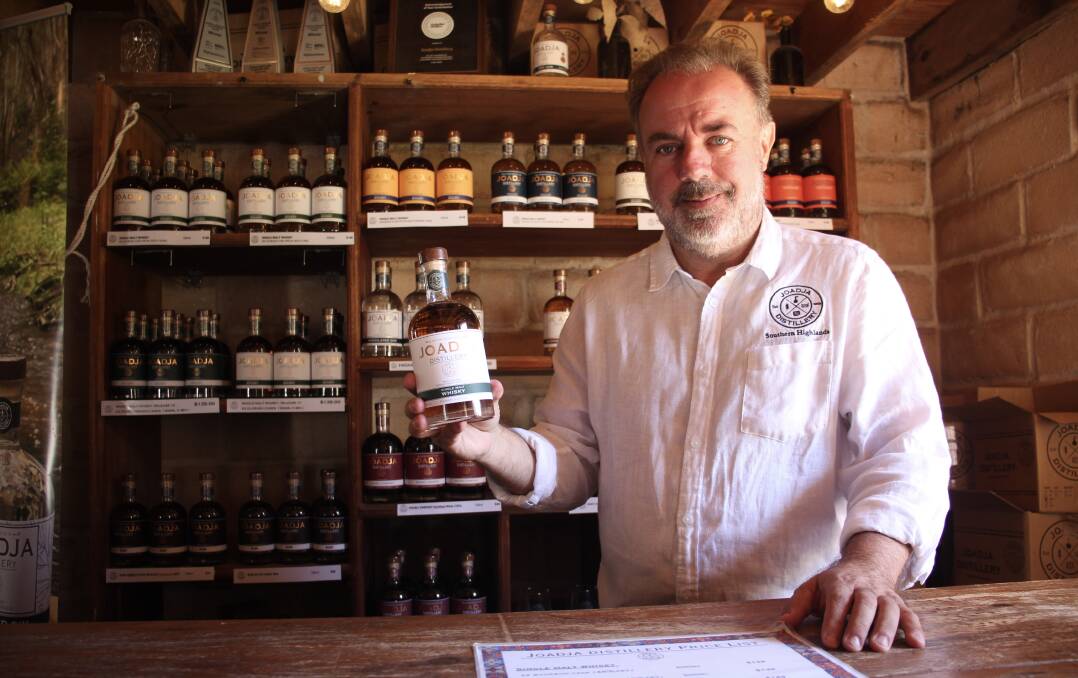 Valero Jimenez said their whisky has its own unique "taste of Joadja". Picture by Alexandra Bernard. 