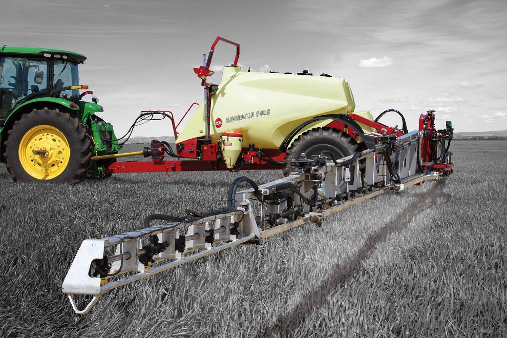 With its range of tank capacities and booms, the navigator is a highly capable mid-size sprayer offering unequalled boom ride with precision fluid and lots of options. Picture supplied