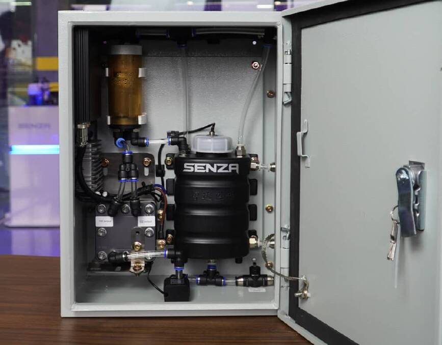 The hydrogen generator for diesel generators can markedly decrease diesel consumption and pollutant emissions from diesel gensets. This benefits households and industrial users in rural Australia. Picture supplied