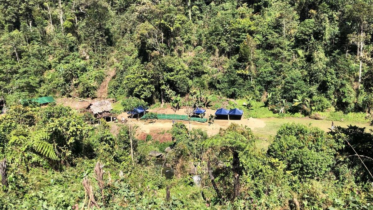 Templeton's Crossing cemetery on Papua New Guinea's Kokoda Track accessible only on foot or by helicopter. Picture via AFP