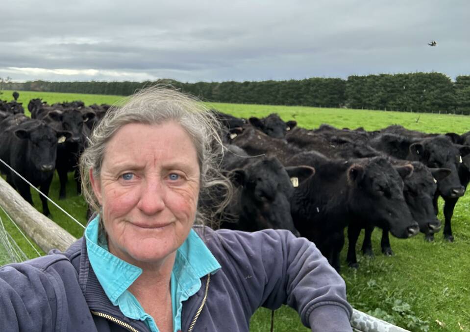 Fiona Conroy and her partner, Cam Nicholson, maintain a young breeding herd. Picture supplied 