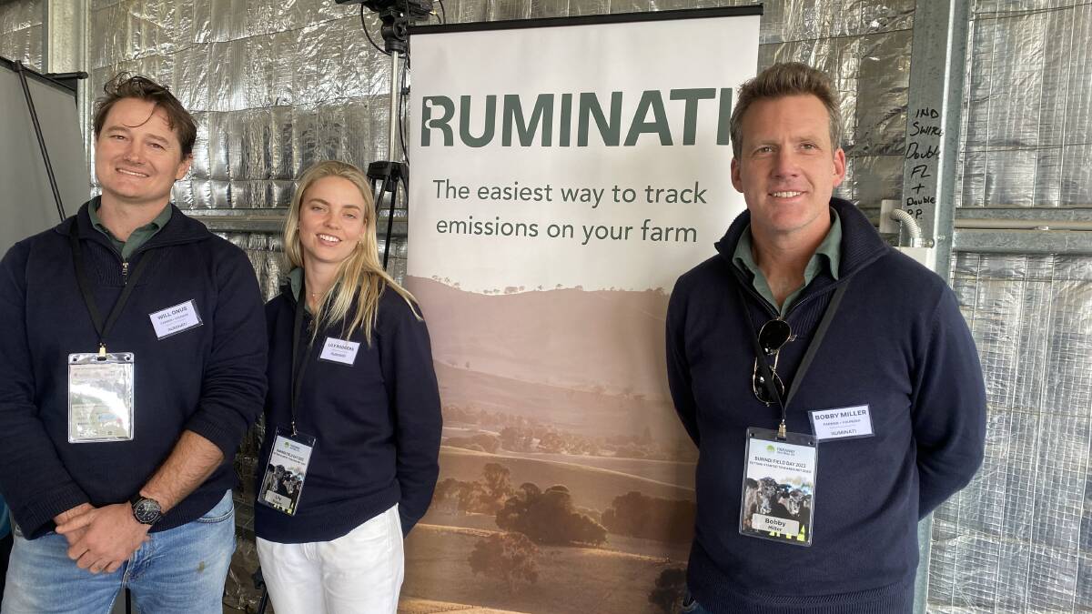 Ruminati co-founders Will Onus (left) and Bobby Miller, with customer success lead Lily Rodgers. Picture supplied 
