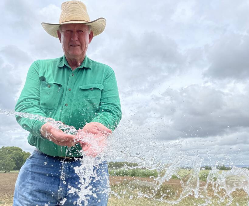 Former industry leader, Larry Acton, has to have his PFAS contaminated bore water filtered before it's fit for human consumption. Picture: Judith Maizey