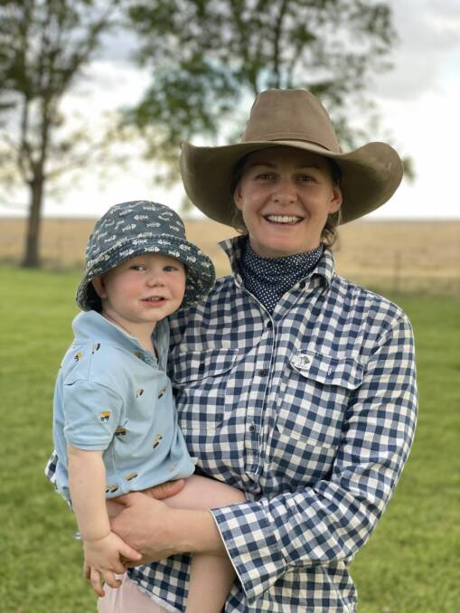 Anna Tindall of Anna Tindall Graphic Design with son, Clancy. Pic supplied