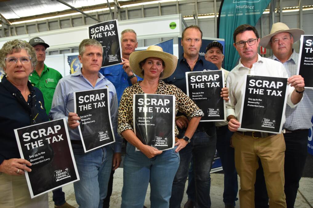 A #ScrapTheTax campaign has been launched in response to the federal government's bio-security tax. Picture: Steph Allen