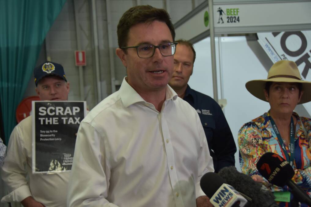 Nationals leader David Littleproud says the country's agriculture industry has united in its rejection of the tax. Picture: Steph Allen