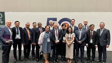 ASEAN agri-business chief executives with Agriculture Minister Murray Watt at the ASEAN special summit in Melbourne. Picture supplied.