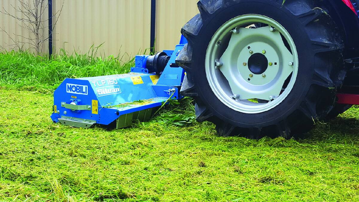 Released by Silvan Australia the Nobili TLP mulcher range is suited to smaller horsepower tractors