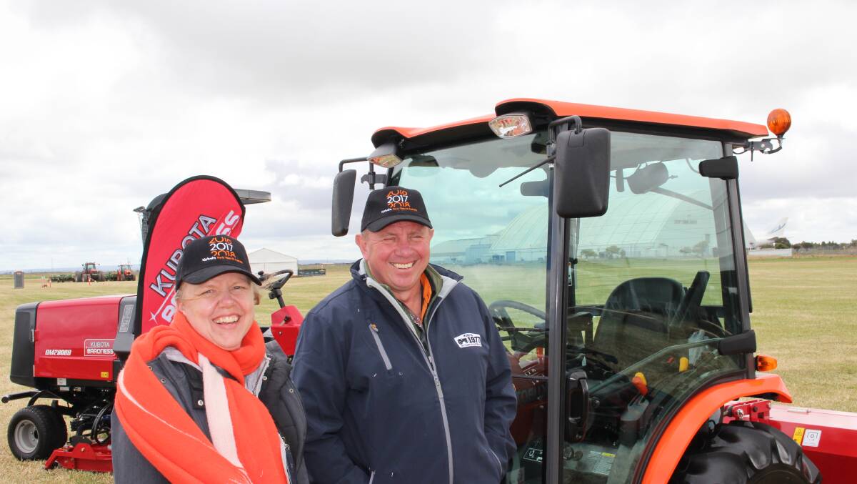 Anthony and Michelle White, White’s Tractors travelled from Goulburn to attend the Kubota dealer conference at Avalon, Victoria.