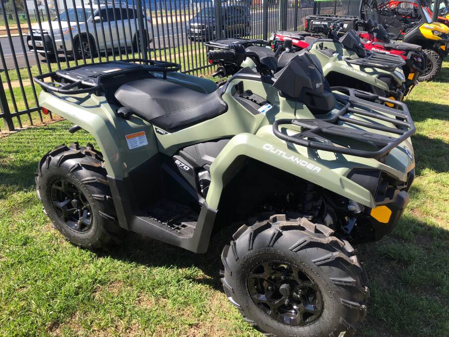 MORE STABLE: The new Can-Am Outlander features a larger wheel base and lower centre of gravity along with better protection of the engine and CV boot. 