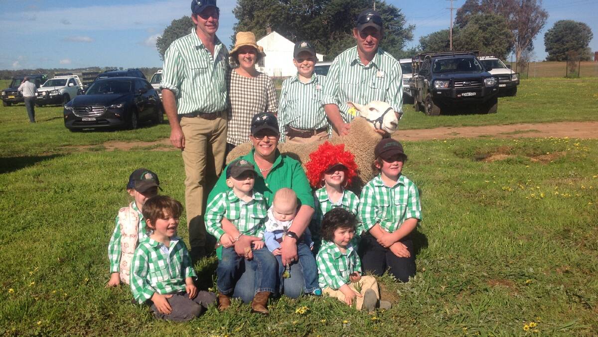With the Ronald McDonald House, Canberra ram - Tom, Ally, Billy and Ashley Corkhill and middle row - Ivy, Bernie, Claire and Finn Corkhill - front row - Jack, Boyd, George and Maurice Corkhill.