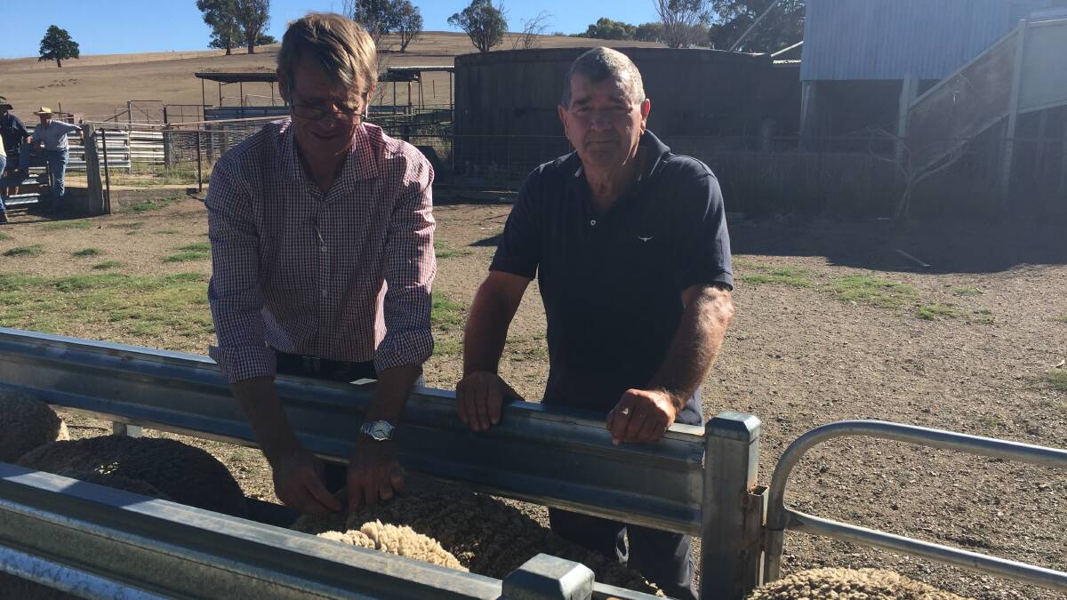 Judges Malcolm Cox, Bocoble, Dunedoo and Alan Dawson, Canowindra questioned the drive to reduce mean fleece micron.