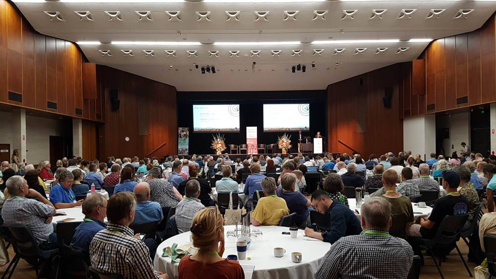 A packed house at the 2019 Landcare and Local Land Services conference in Broken Hill. Photo: supplied
