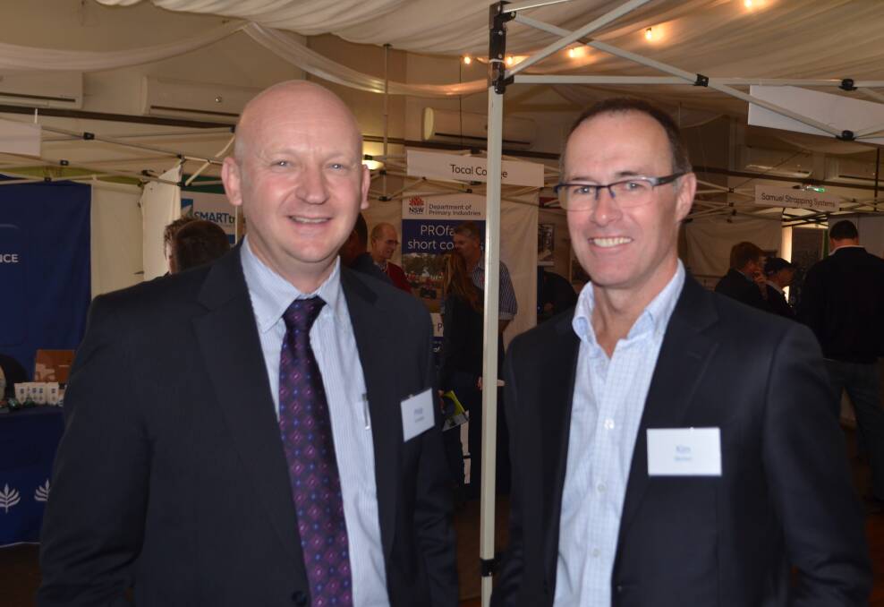 CSD's Phil Armitage, and Kim Morison, executive director, Blue Sky Alternative Investments caught up at the Cotton Collective Forum held in Griffith.
 