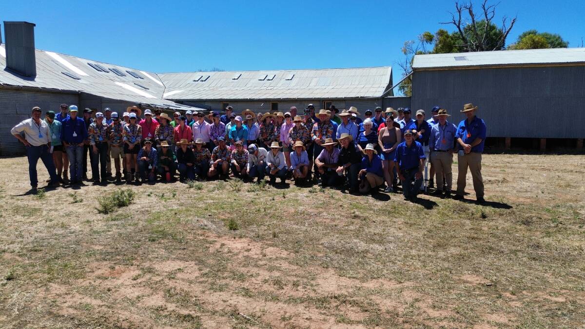 Attendees and trainers at the Peter Westblade Wyvern Station weekend at Carrathool. Photo: Rachael Gawne