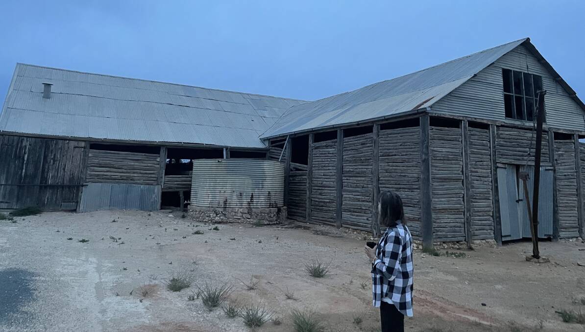 The woolshed at Lake Mungo built in 1869.