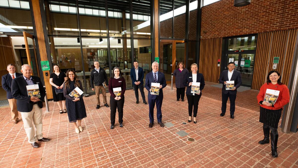 Representatives from Charles Sturt University, RDA Riverina, local and federal government and external stakeholders attended the report launch at the University. Photo: CSU
