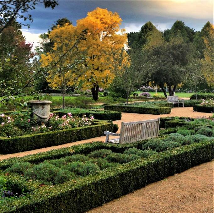 The parterre garden at Shirley. Photo: supplied