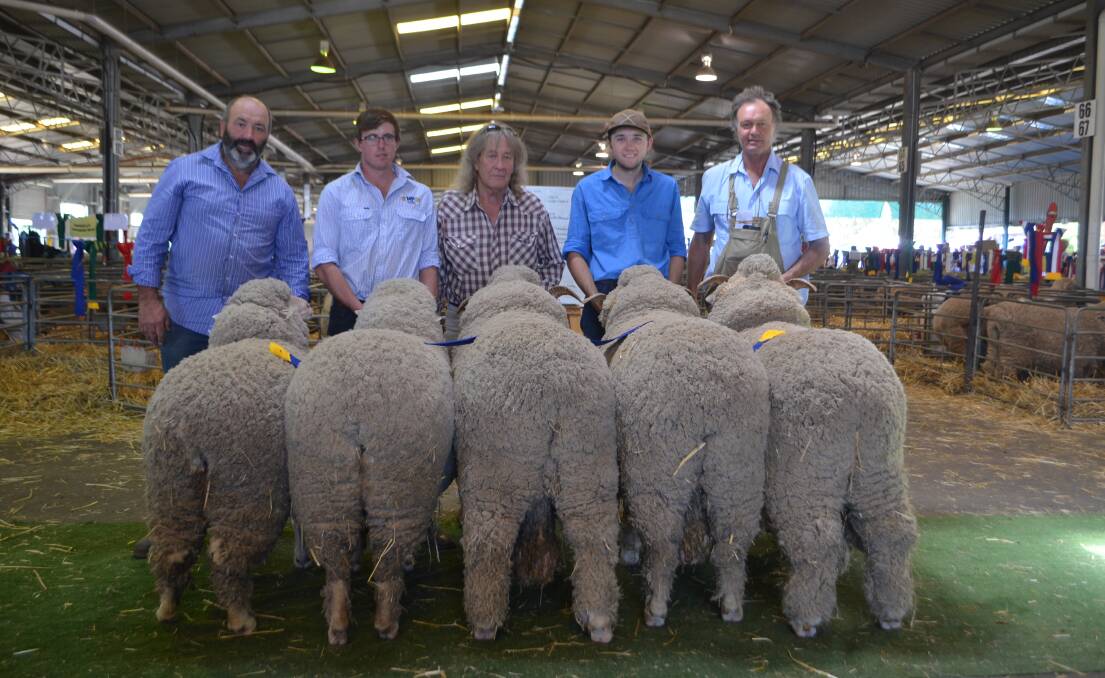The March-shorn group exhibited by Merryville, Boorowa, was awarded the Koonwarra Trophy.