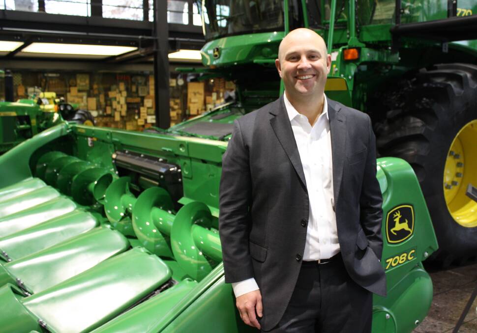 University of New England agricultural economics graduate turned Deere and Company chief economist, Luke Chandler.
