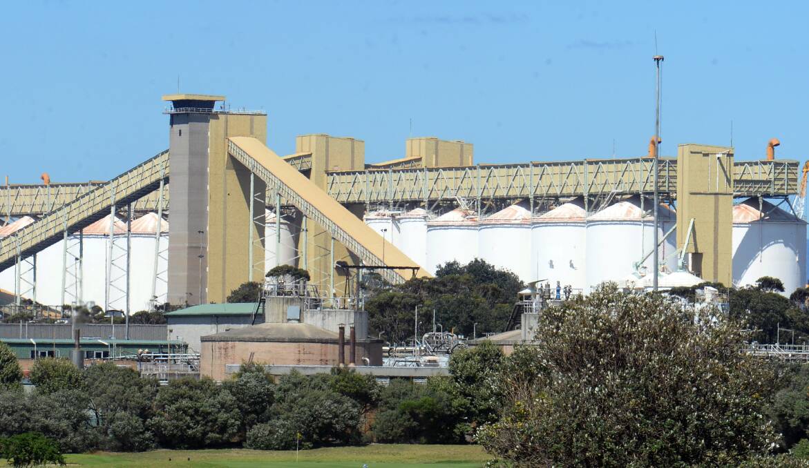 GrainCorp's Port Kembla grain export and bulk liquid terminal site.
