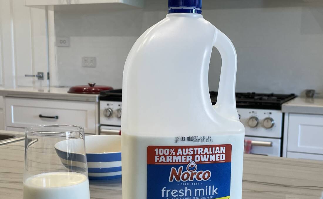 Five cents from Norco milk sales at Coles was donated to the Black Dog Institute. File photo.
