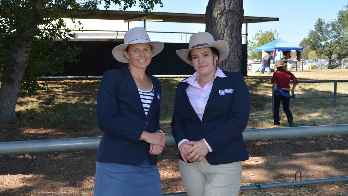 Canterbury Ag and Pastoral Association youth committee chairperson Sarah O'Connell, and Rana Kumeroa who attended the Royal Canberra Show on New Zealand's Lady Isaac Scholarship. 