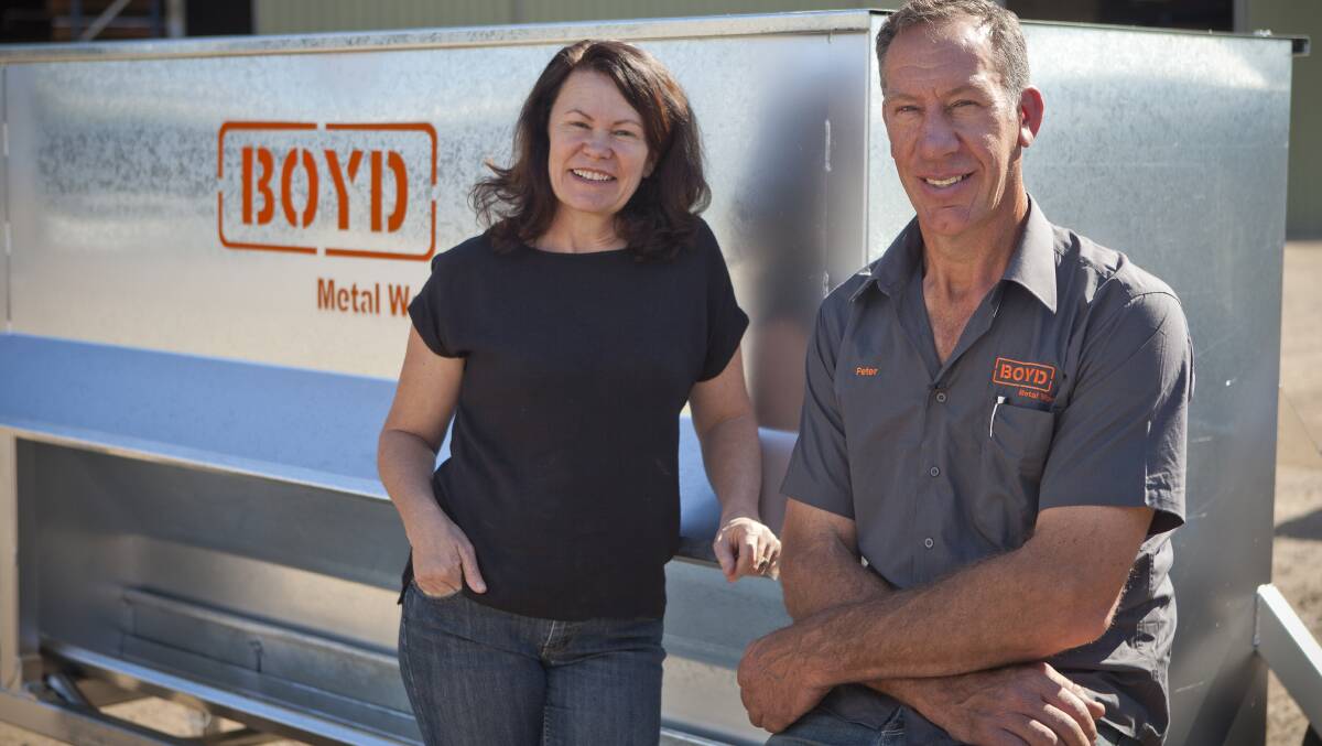 Anne-Maree and Peter Boyd have combined lamb, lucerne and an engineering works into a thriving business at Cowra. They have installed a fully automated feedlot to produce lamb for a range of markets.   
