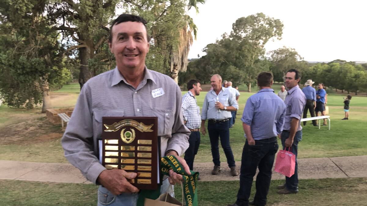 Parkes Maiden Ewe Competition runner-up Geoff Cole, Pindari, Mandagery. Photos supplied. 