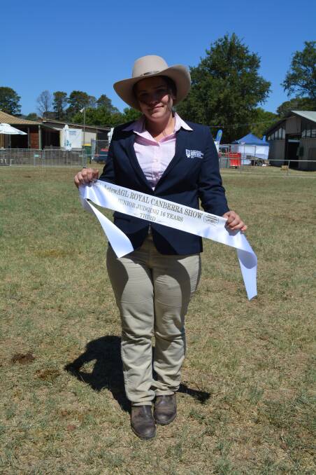 Ms Kumeroa placed third in the 17 to 18's beef cattle junior judging and was up there in the paraders section. 