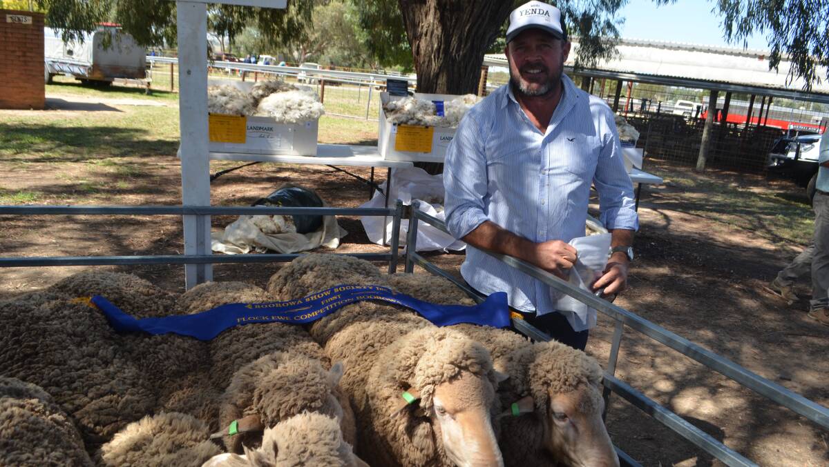 Andrew Green, "Kalinda", Boorowa, has the future breeding objective “to breed a large fertile ewe with plenty of well nourished white wool”. 
