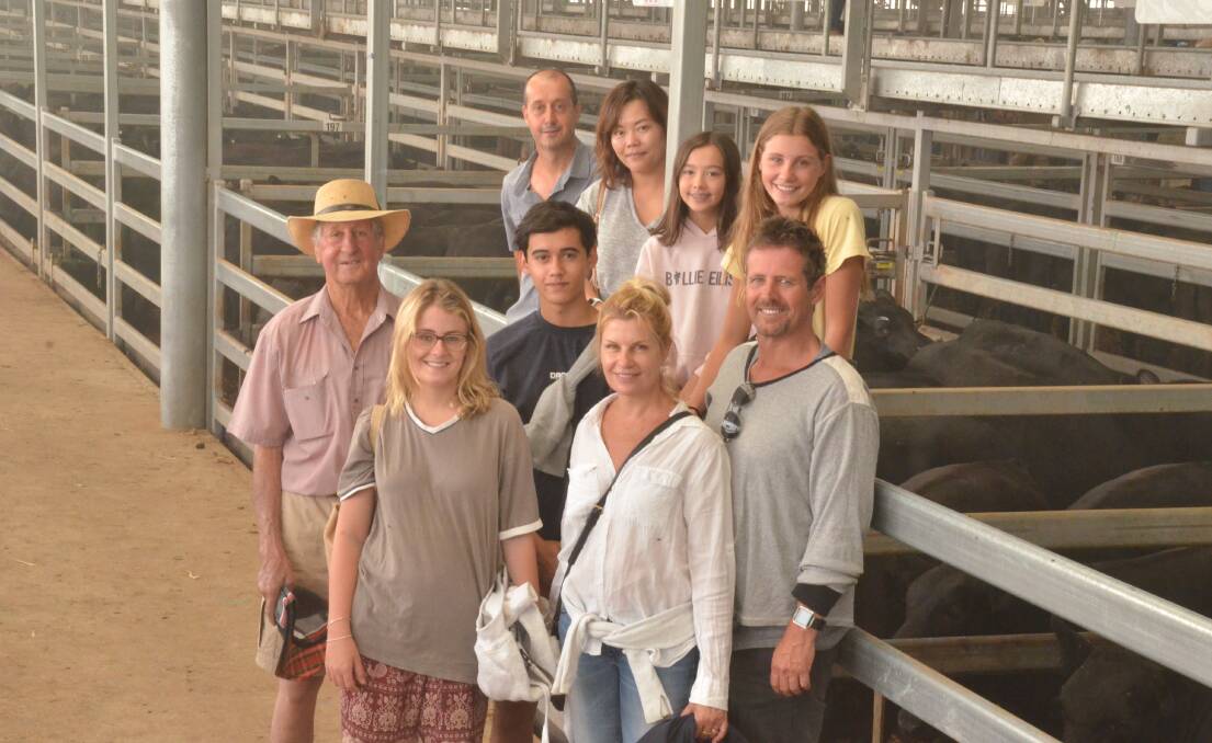 Macsway Pty Ltd members with their best presented pen on day 2, David McDonald with Holly Bragg, Ryan McDonald, Haydn McDonald, Marii McDonald, Mahyu McDonald, Ruby Bragg, Doone McDonald and Simon Bragg. Photo: Mark Griggs