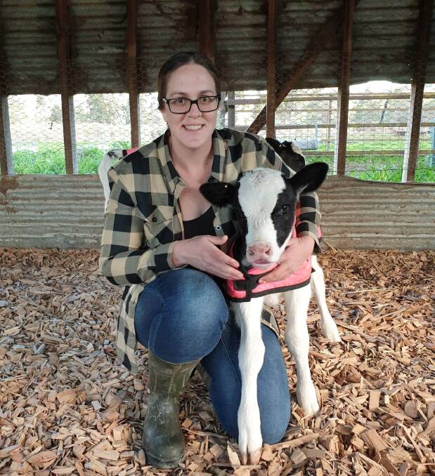 City-raised Angela Dunstone swapped a nursing career for the dairy industry and is now assistant herd manager at Kergunya Souths Hermitage Dairy, Vic. Photo: supplied