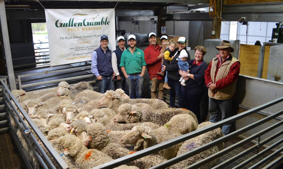 The Edwards family, Wellington and the Kerin family, Yeoval with Elders agent Scott Thrift, Dubbo. Mark Kerin was unable to attend the delivery of ewes to the Edwards due to being in lockdown on the Central Coast because of COVID-19 restrictions. 